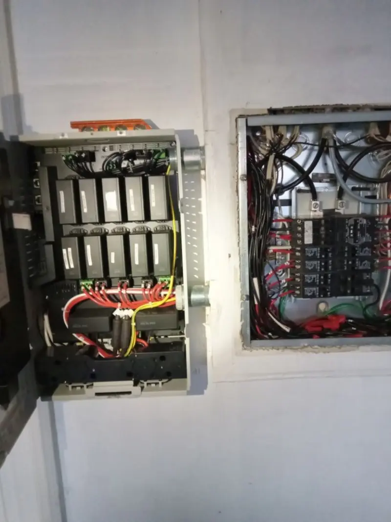 Electrical panel upgrade completed for Security Camera Wiring in Happy Valley
